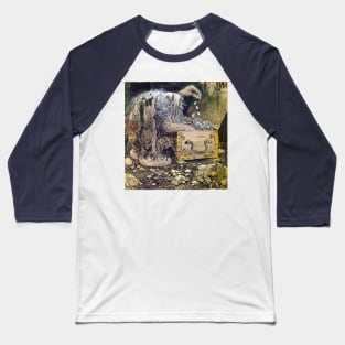 Troll with Treasure Chest - John Bauer Baseball T-Shirt